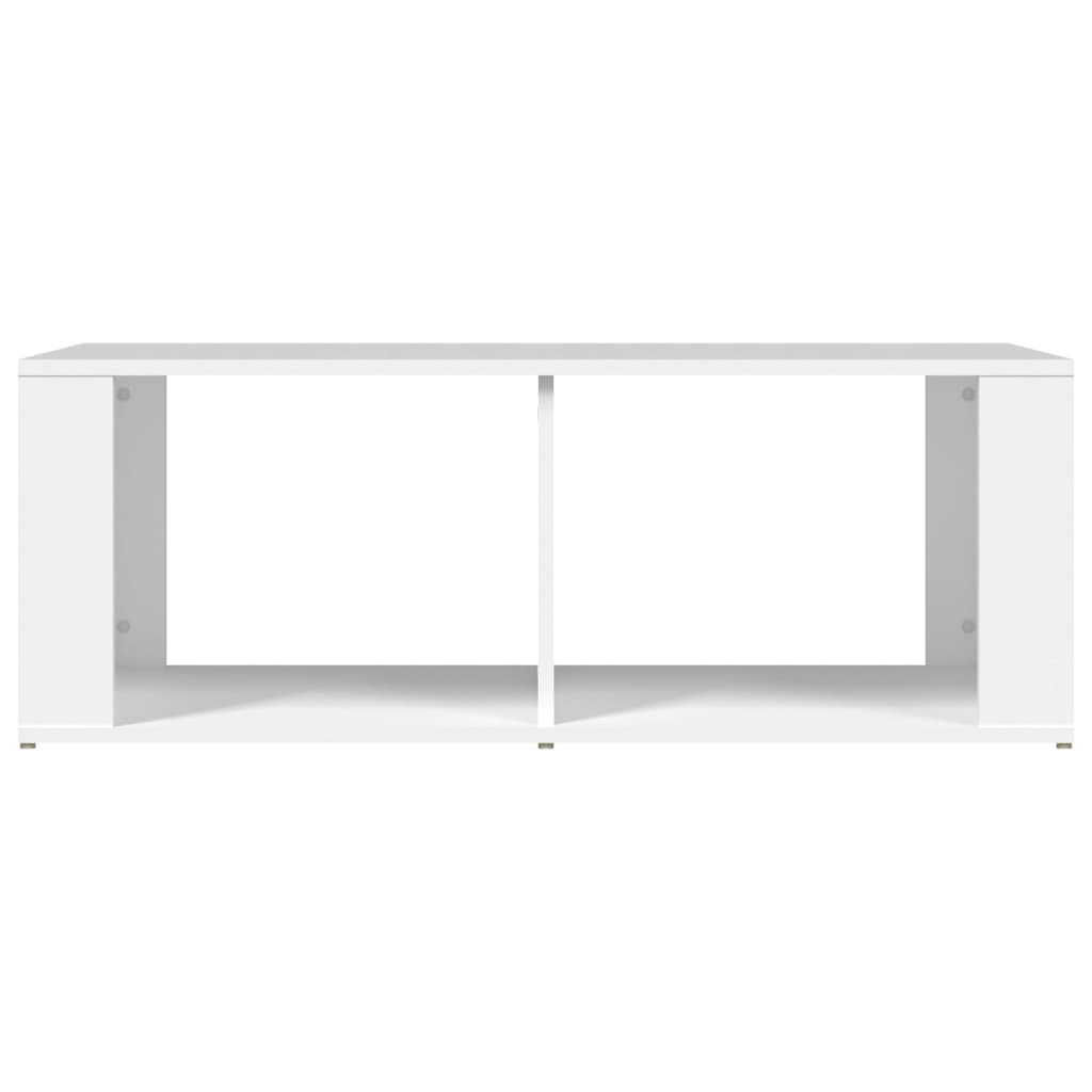 Table basse blanche 100x50x36 cm en bois