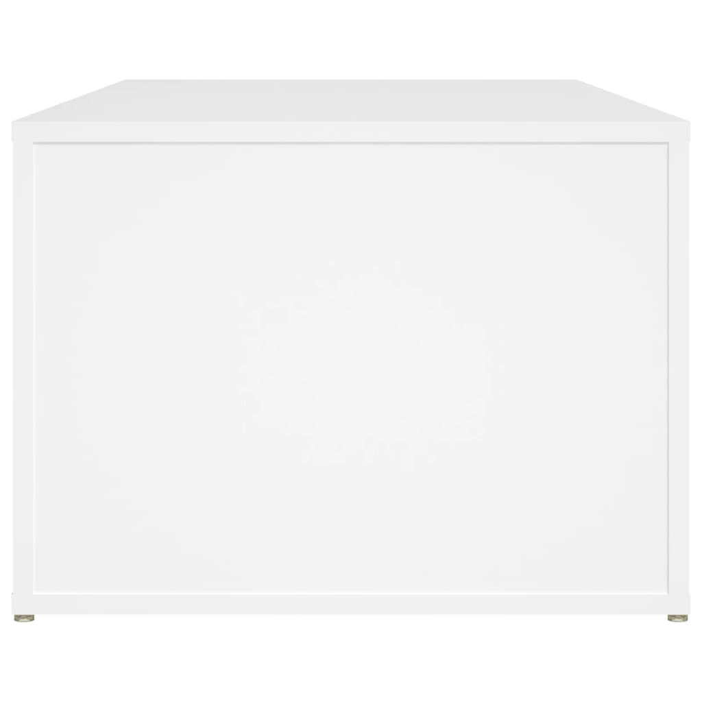 Table basse blanche 100x50x36 cm en bois