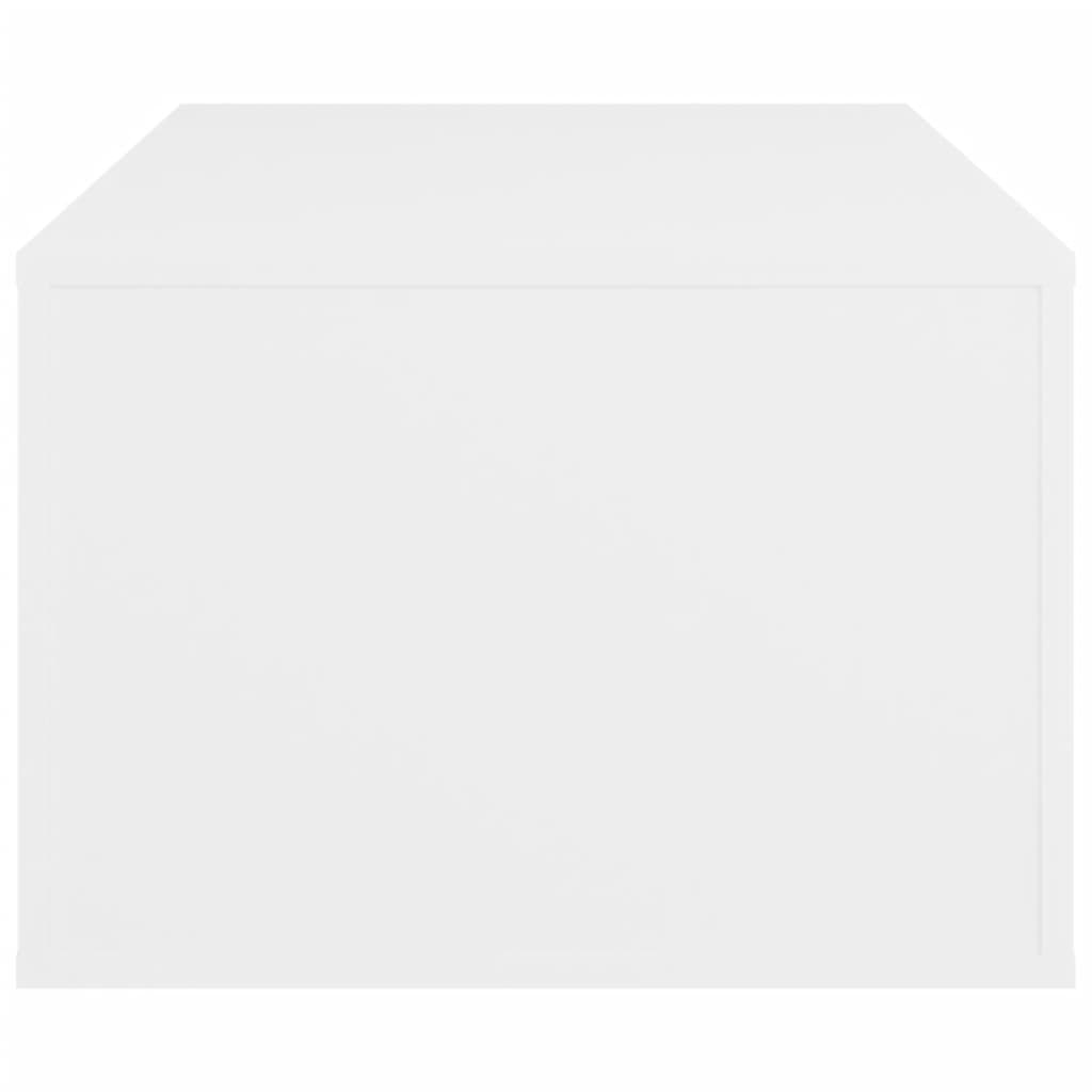 Table basse blanche 100x50,5x35 cm en bois