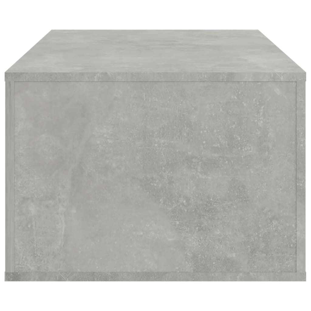 Table basse gris béton 100x50,5x35 cm en bois