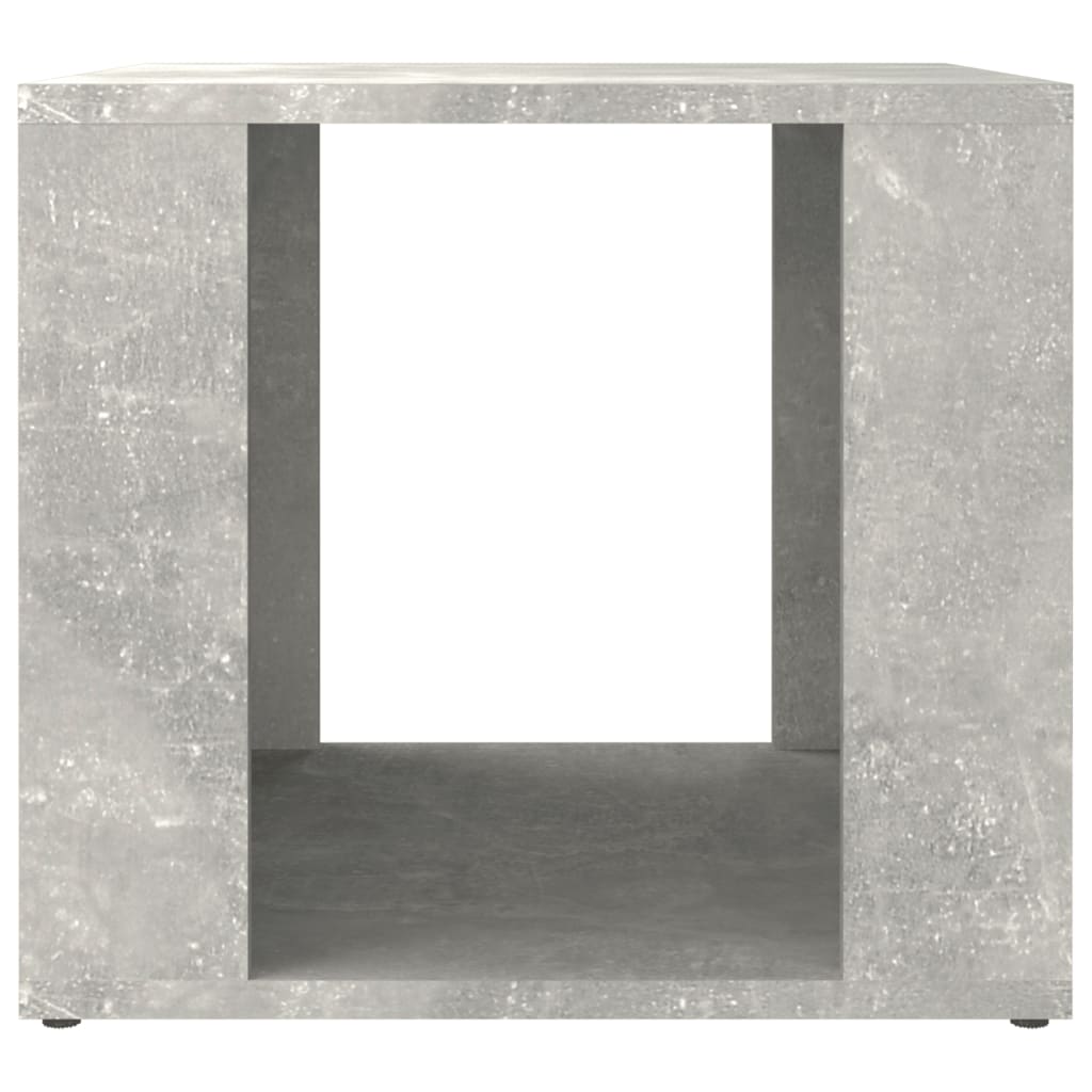 Table de chevet gris béton 41x40x36 cm en bois