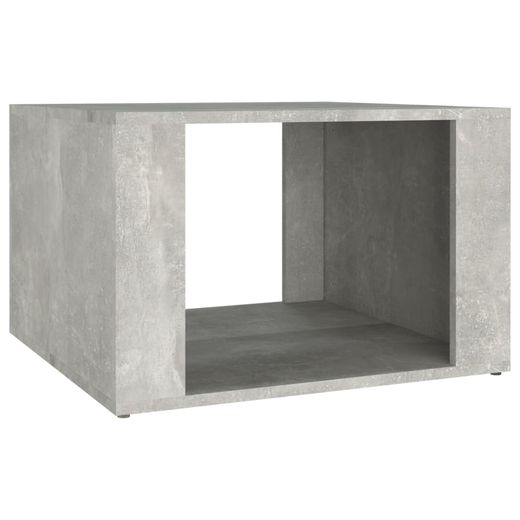 Table de chevet gris béton 57x55x36 cm en bois