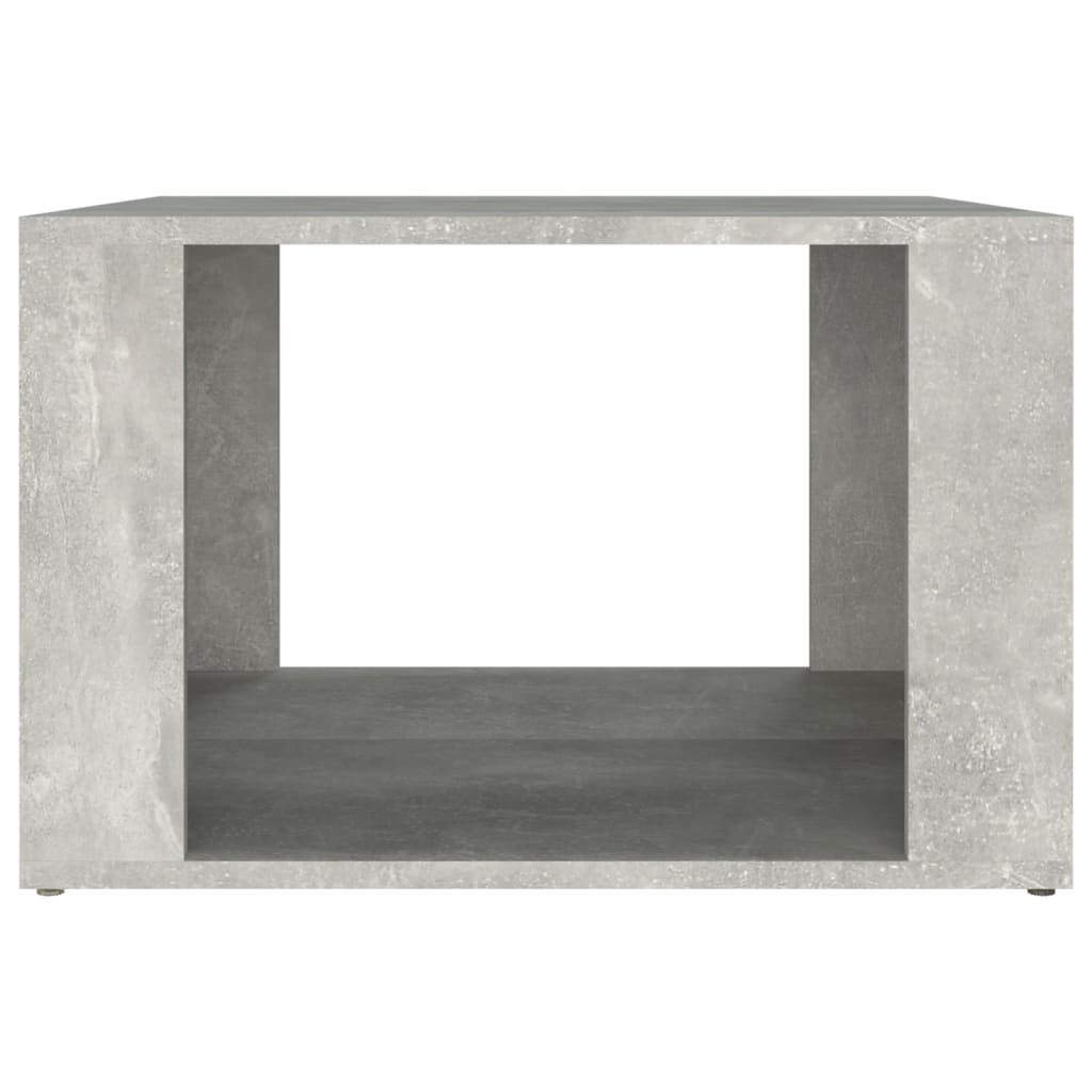 Table de chevet gris béton 57x55x36 cm en bois