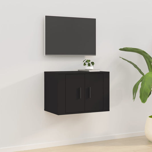 Meuble TV mural noir 57x34,5x40 cm