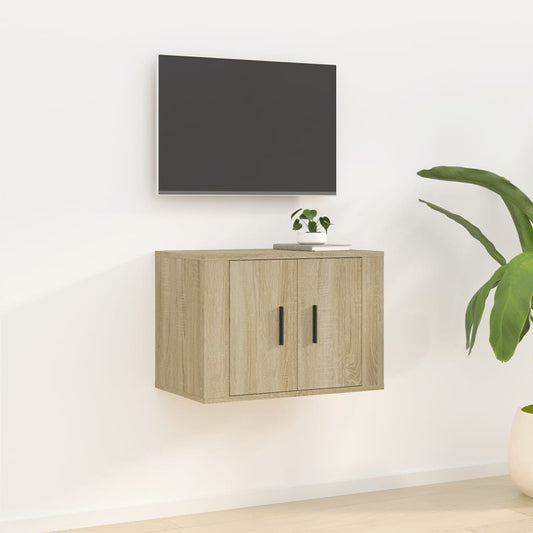 Meuble TV mural en chêne Sonoma 57x34,5x40 cm