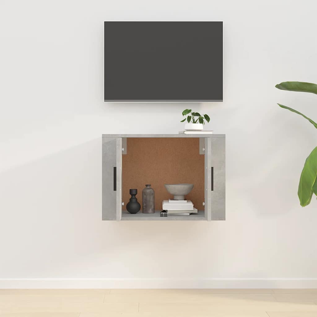 TV wall cabinet concrete grey 57x34.5x40 cm