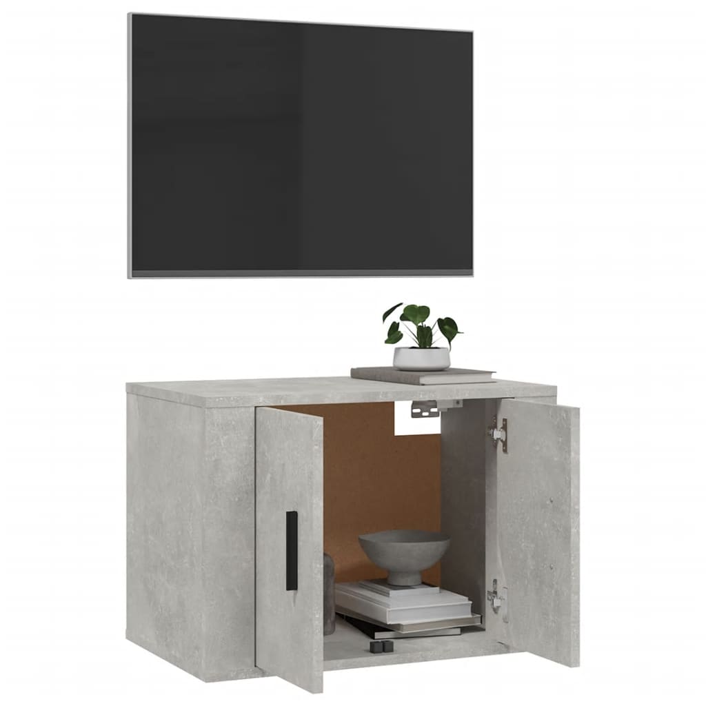 TV wall cabinet concrete grey 57x34.5x40 cm