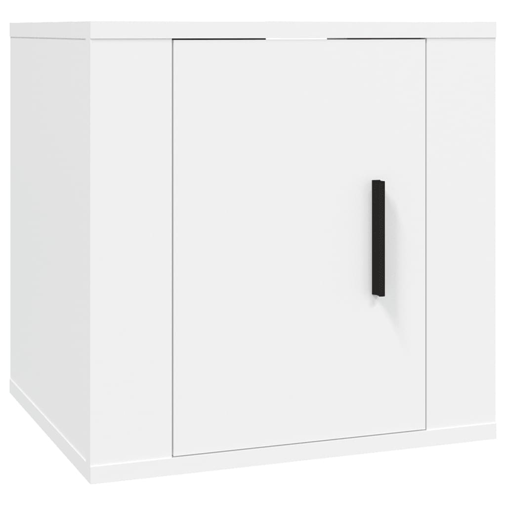 Armoires murales TV 2 pcs. Blanc 40x34,5x40 cm