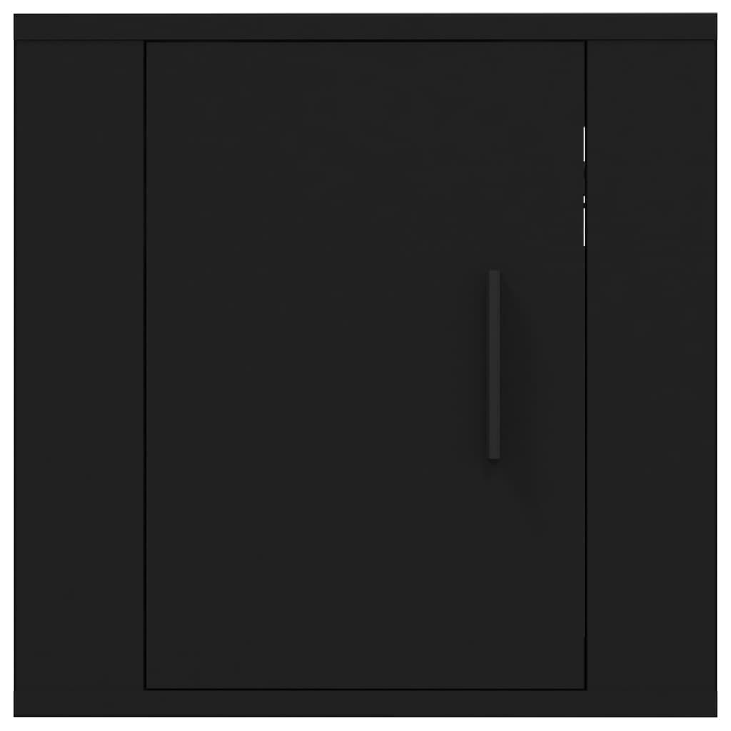 Armoires murales TV 2 pcs. Noir 40x34,5x40 cm