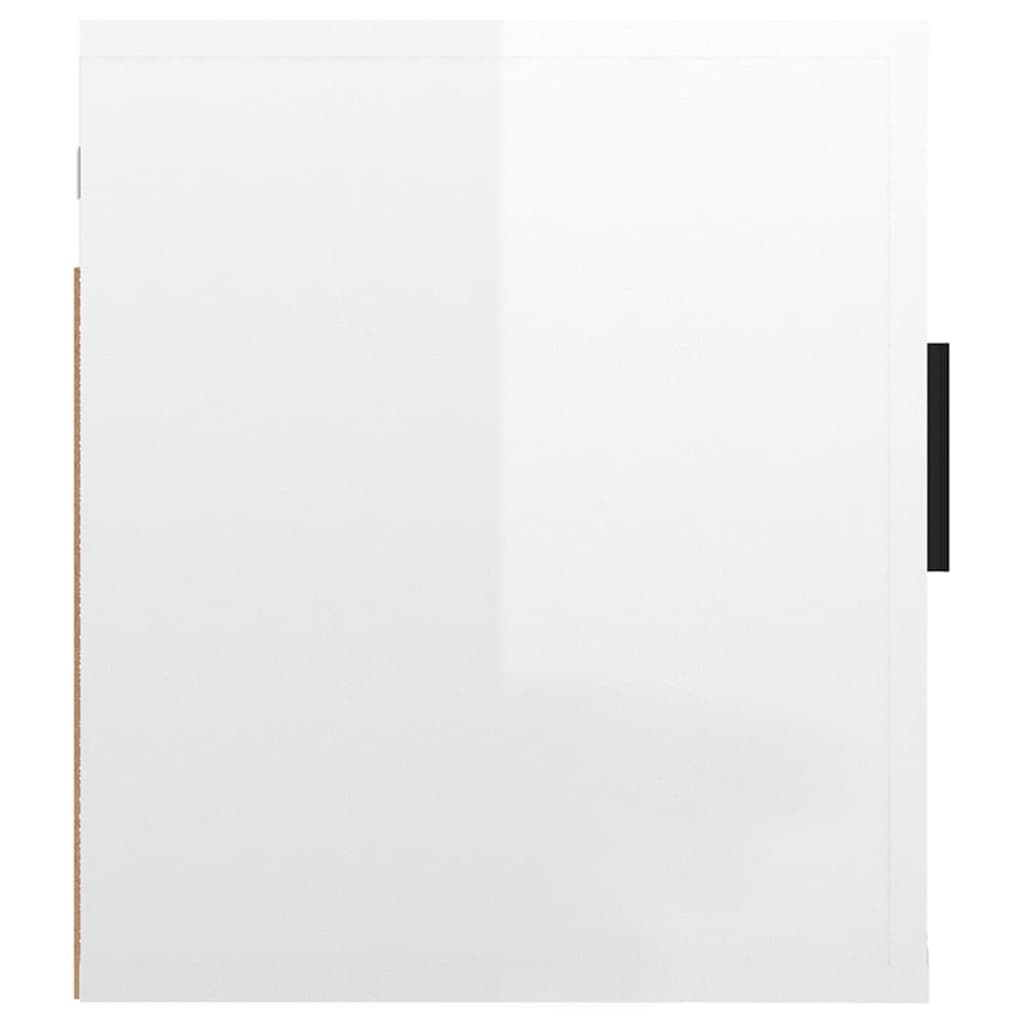 Meubles muraux TV 2 pièces blanc brillant 40x34,5x40 cm