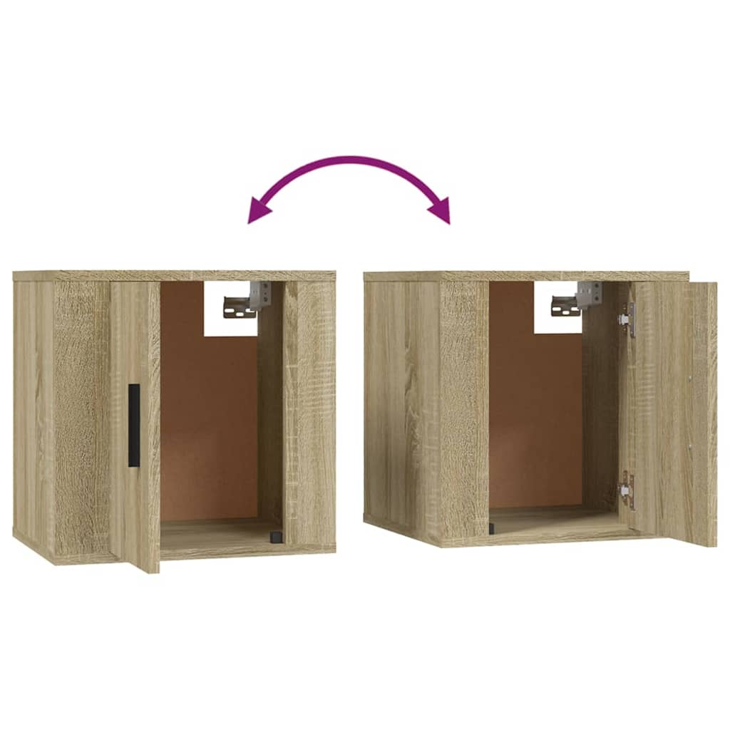 Meubles muraux TV 2 pcs. Chêne Sonoma 40x34,5x40 cm