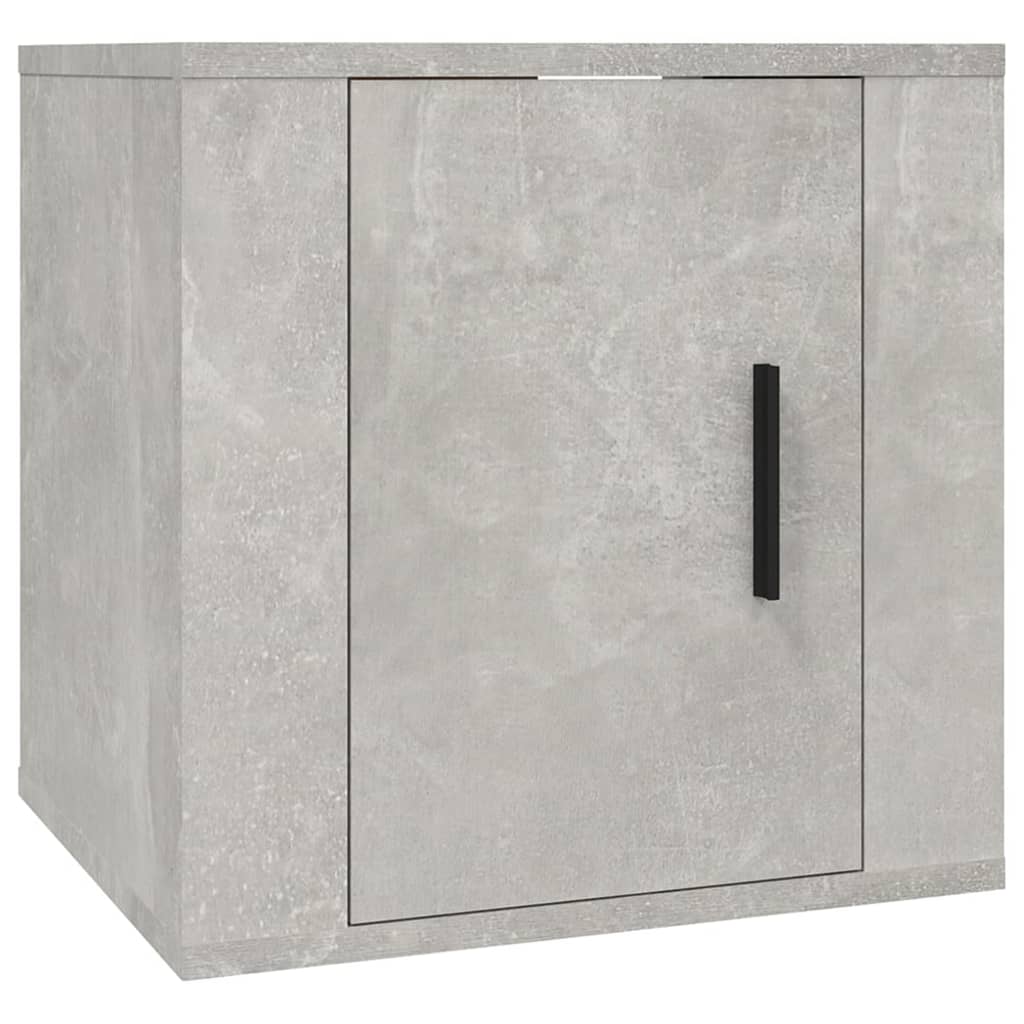 Armoires murales TV 2 pcs. gris béton 40x34,5x40 cm