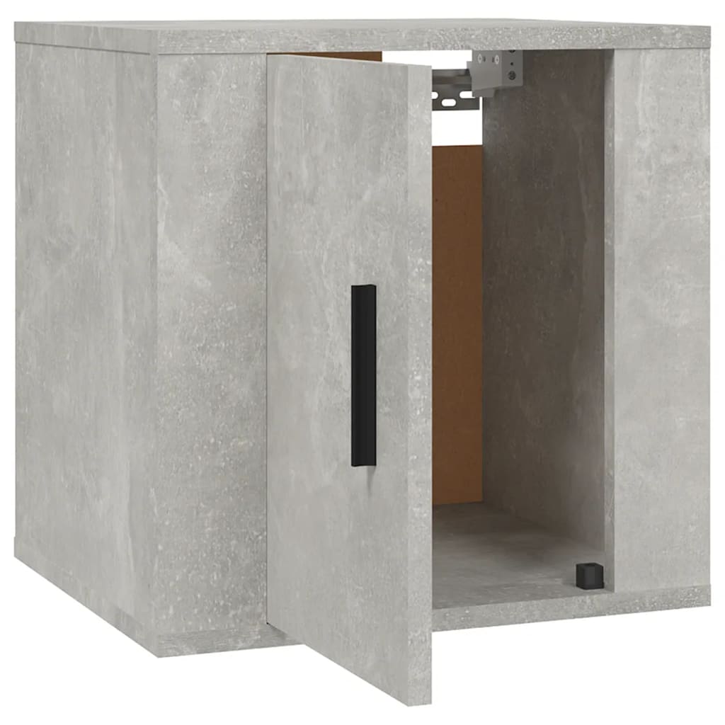 Armoires murales TV 2 pcs. gris béton 40x34,5x40 cm