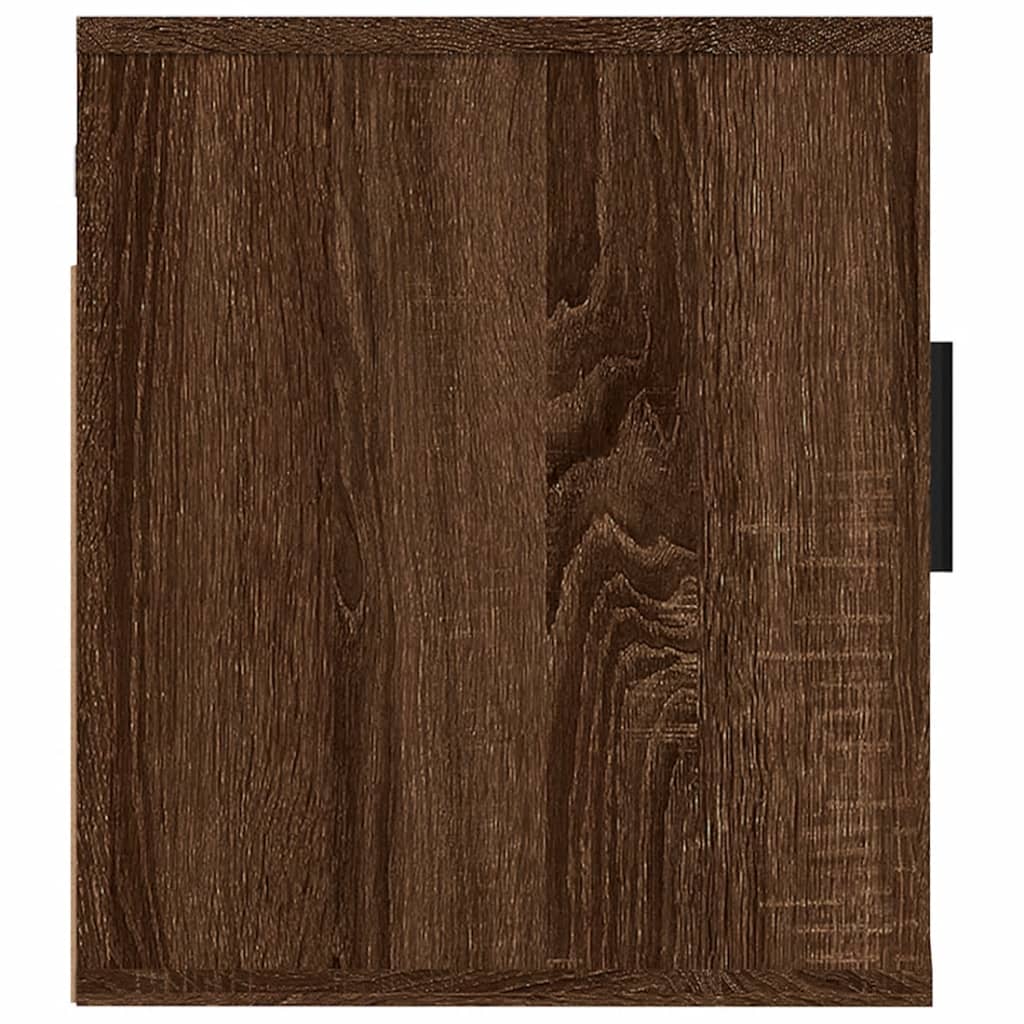 Meubles TV muraux 2 pièces aspect chêne marron 40x34,5x40 cm