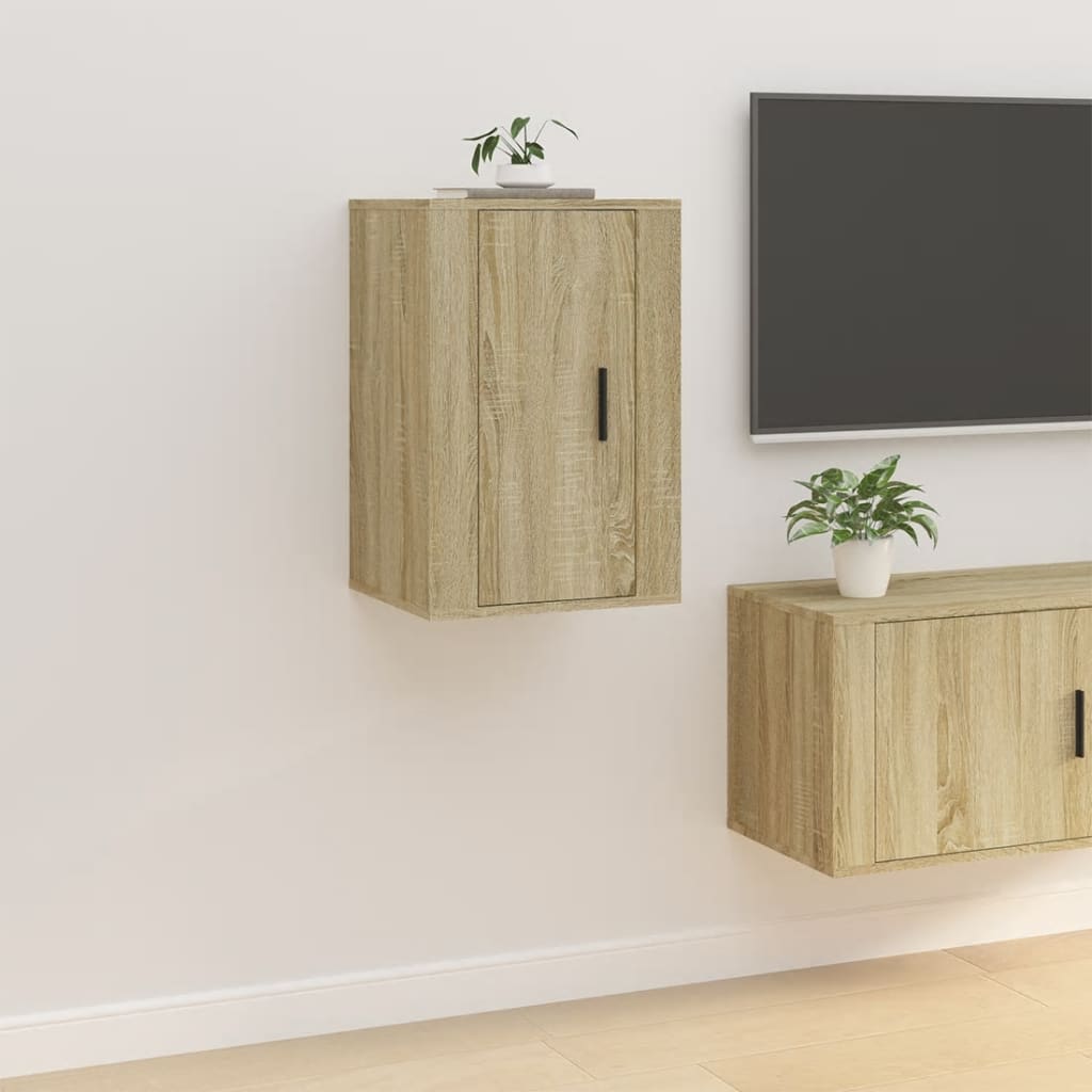 Meubles muraux TV 2 pcs. Chêne Sonoma 40x34,5x60 cm