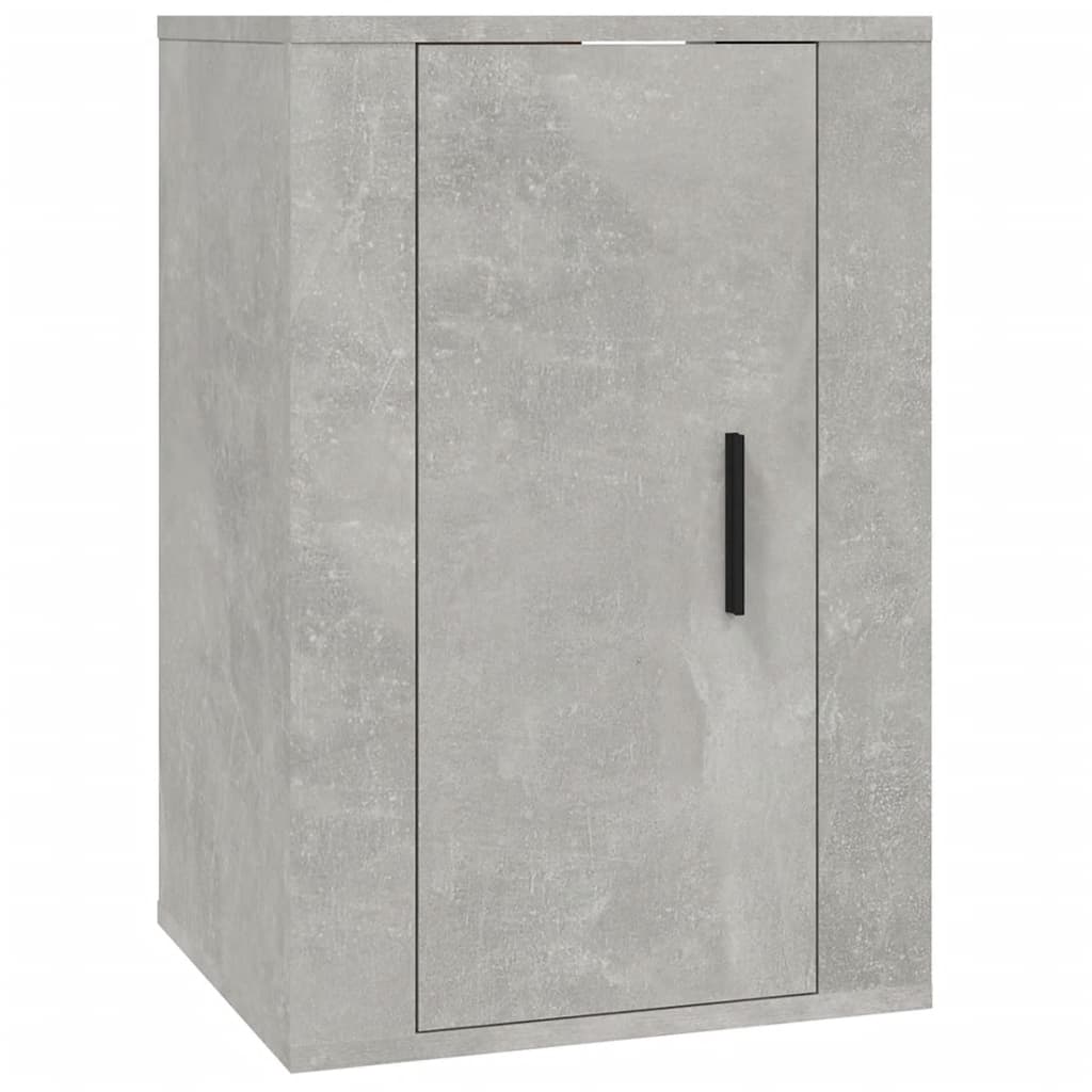 Armoires murales TV 2 pcs. gris béton 40x34,5x60 cm