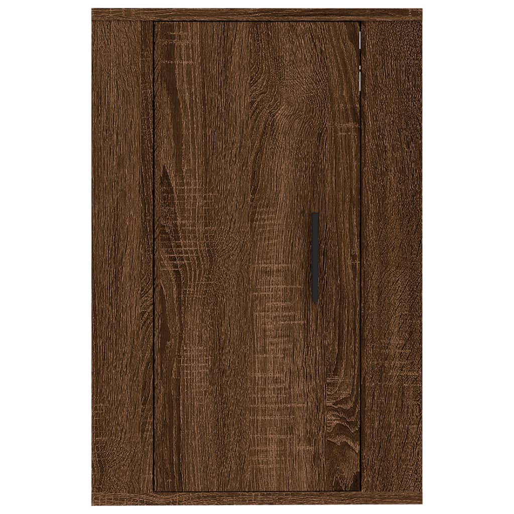 Meubles muraux TV 2 pièces aspect chêne marron 40x34,5x60 cm