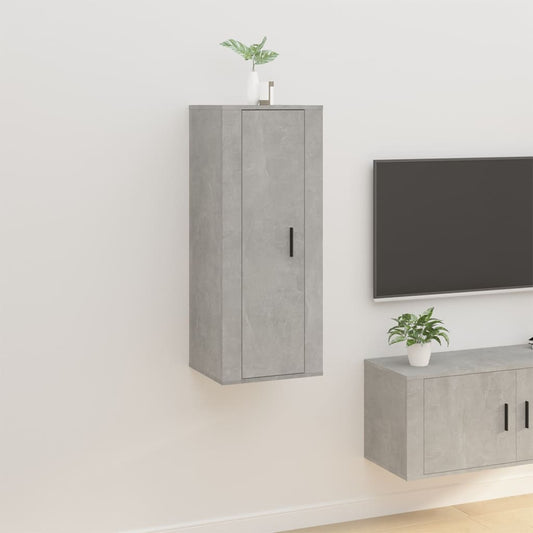 TV wall cabinet concrete grey 40x34.5x100 cm