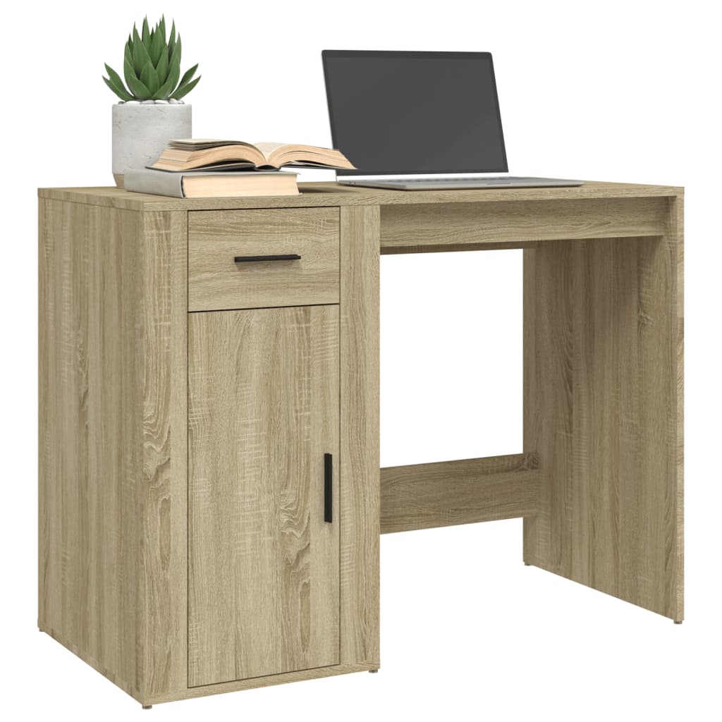 Bureau chêne Sonoma 100x49x75 cm matériau bois