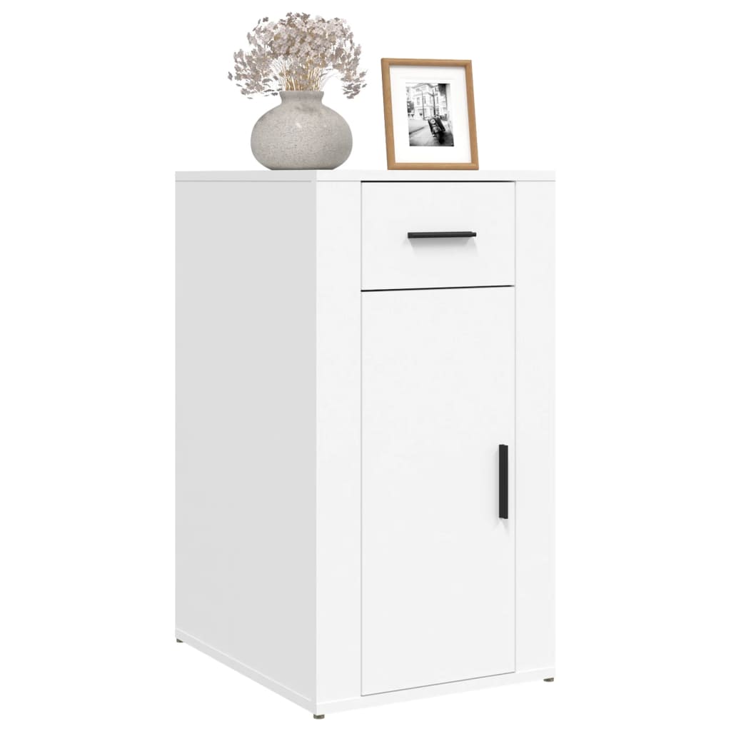 Büroschrank Weiß 40x49x75 cm Holzwerkstoff