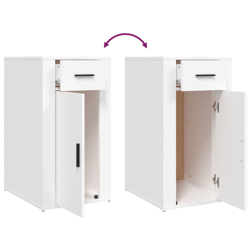 Büroschrank Weiß 40x49x75 cm Holzwerkstoff
