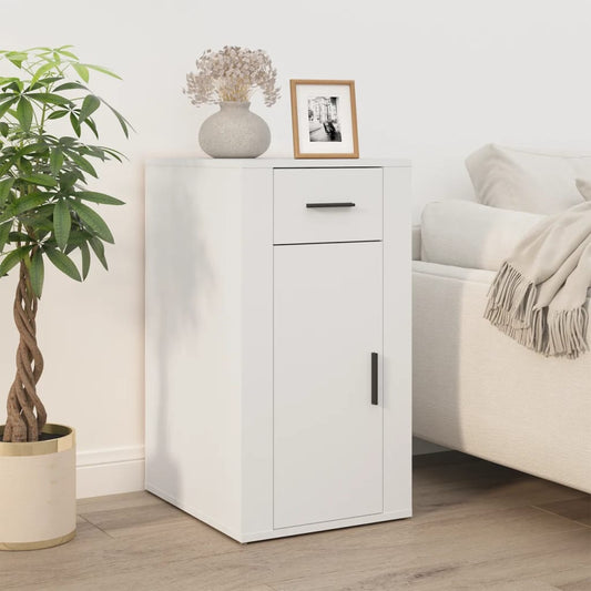 Armoire de bureau blanc 40x49x75 cm en bois