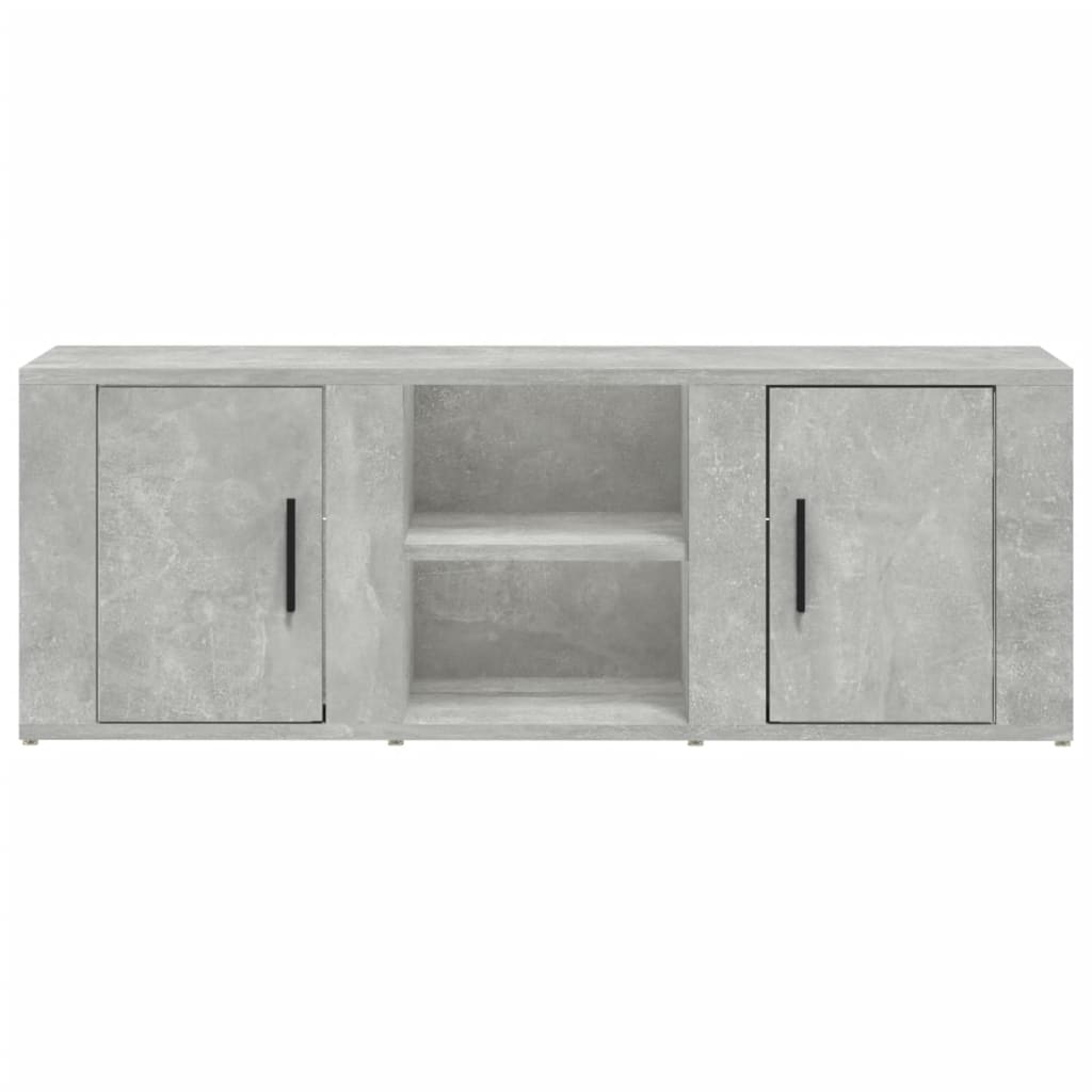 TV-Schrank Betongrau 100x31,5x35 cm Holzwerkstoff
