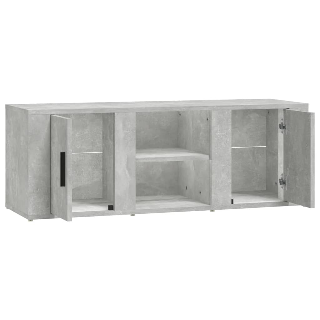 TV-Schrank Betongrau 100x31,5x35 cm Holzwerkstoff