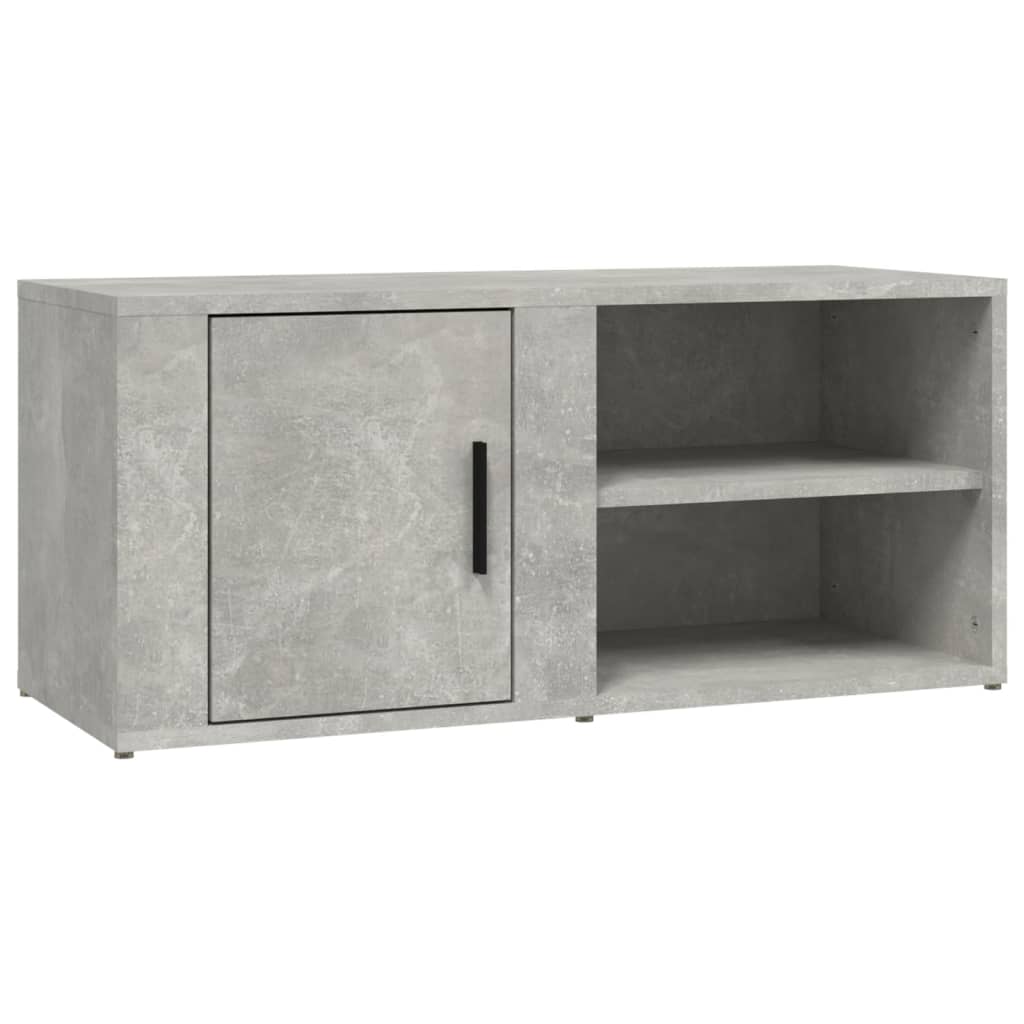 Meubles TV 2 pièces. Matériau bois gris béton 80x31,5x36 cm.