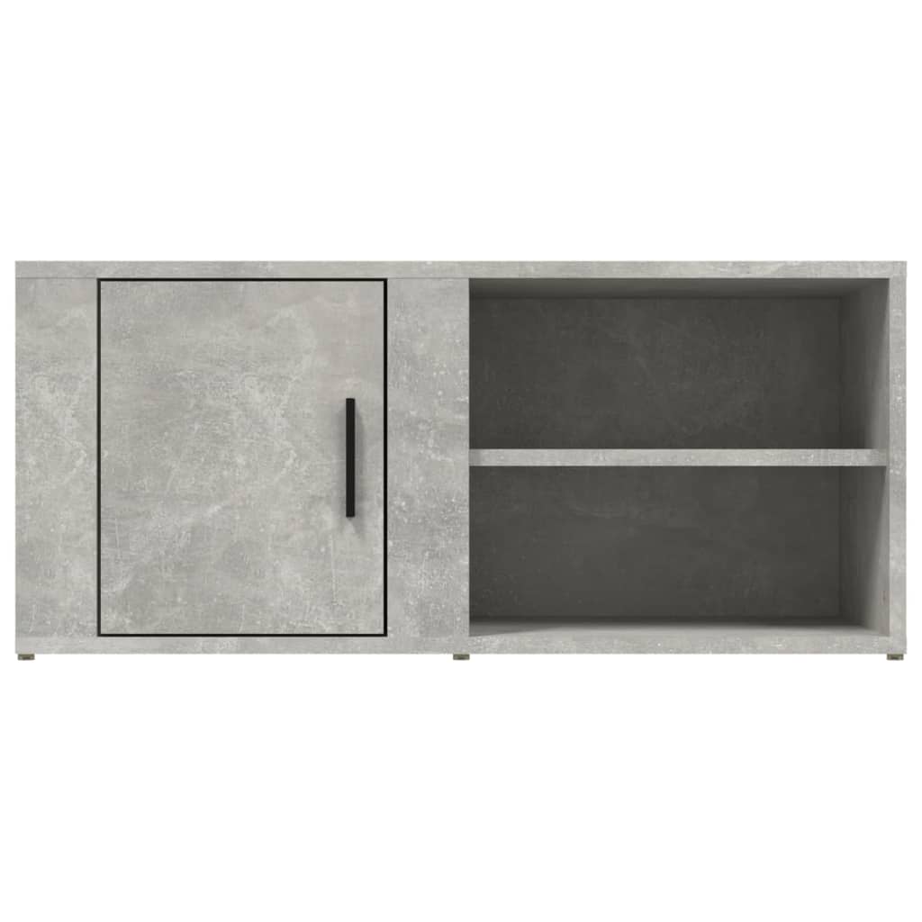 Meubles TV 2 pièces. Matériau bois gris béton 80x31,5x36 cm.