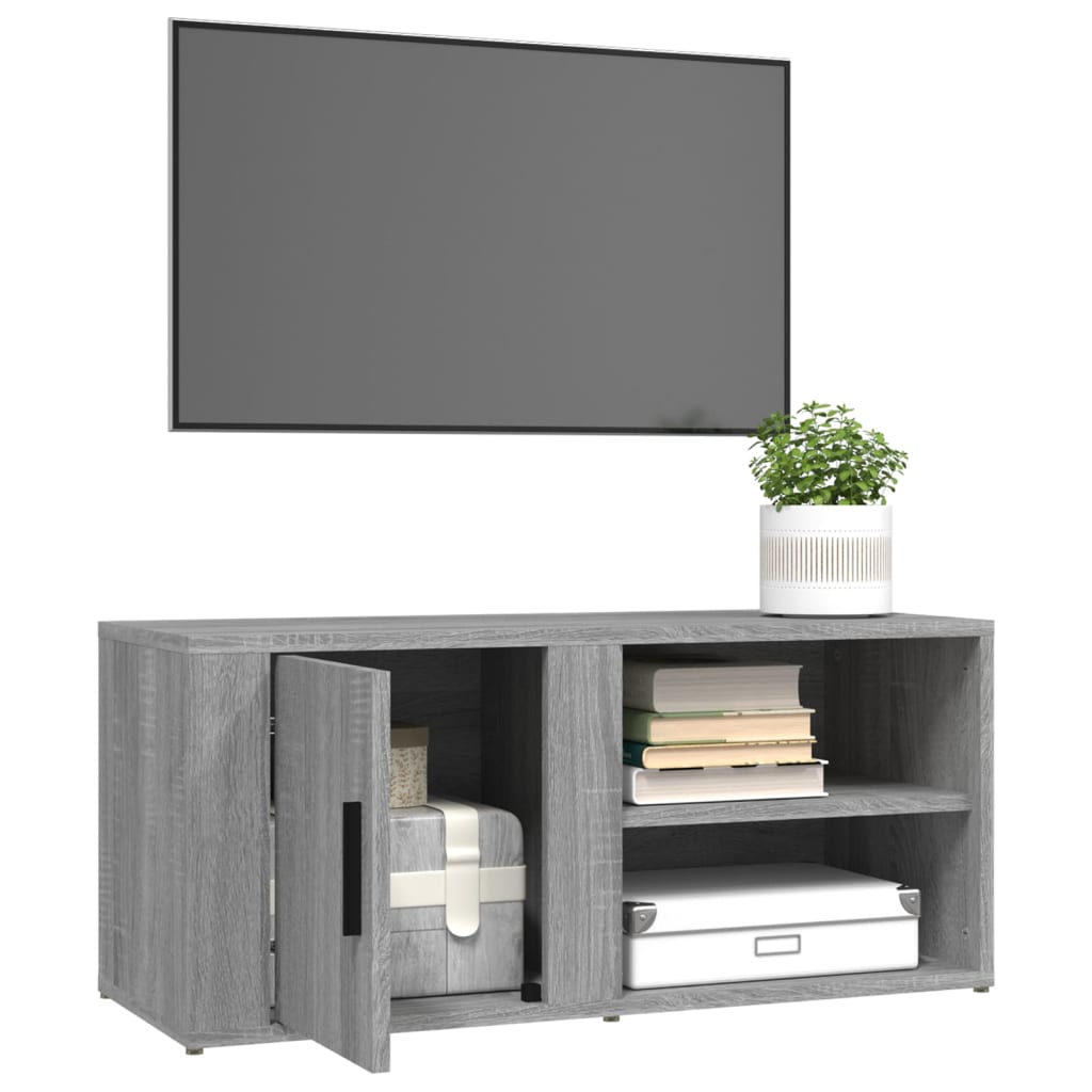 Meubles TV 2 pcs. Gris Sonoma 80x31,5x36 cm matériau bois