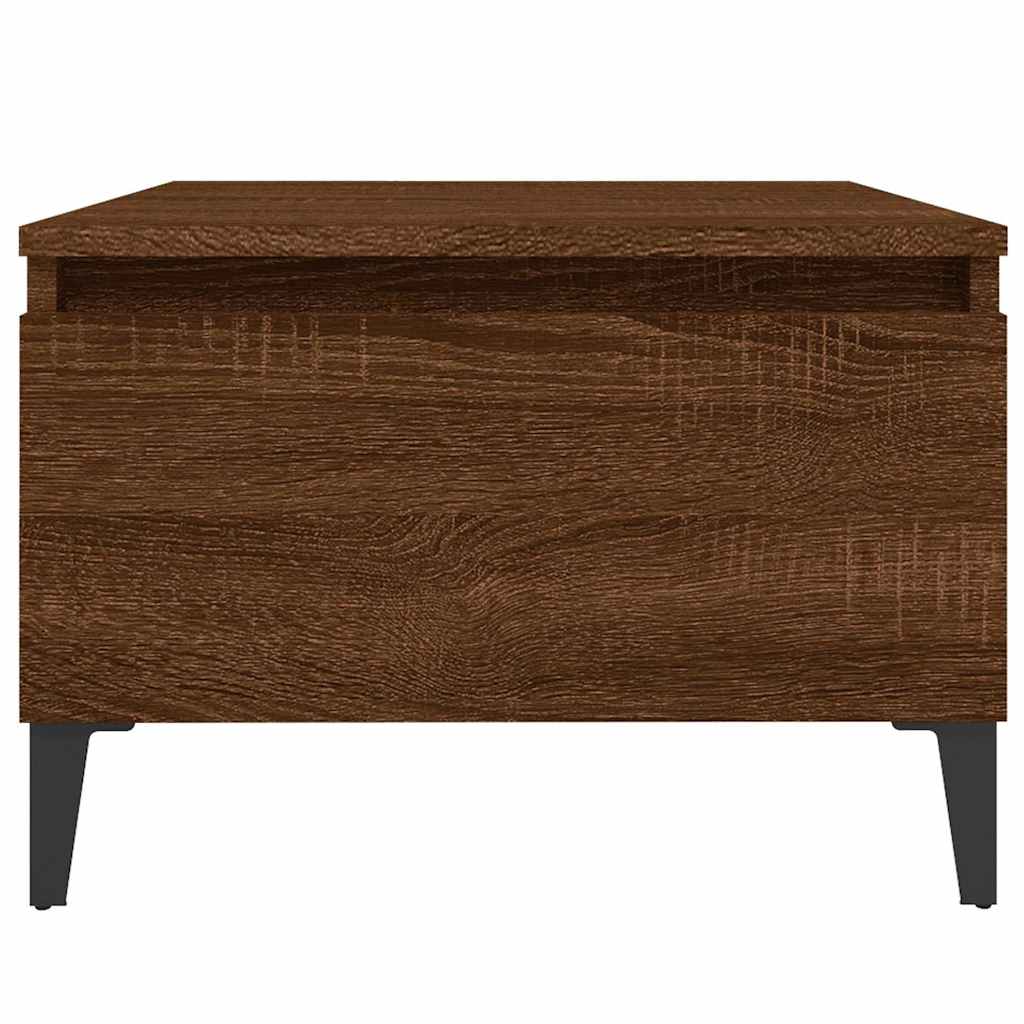 Beistelltische 2 Stk. Braun Eiche 50x46x35 cm Holzwerkstoff