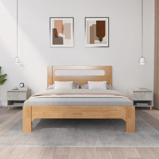 Bedside tables 2 pcs. Concrete grey 50x46x50 cm wood material