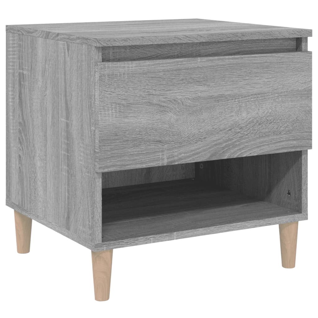 Table de chevet grise Sonoma 50x46x50 cm en bois