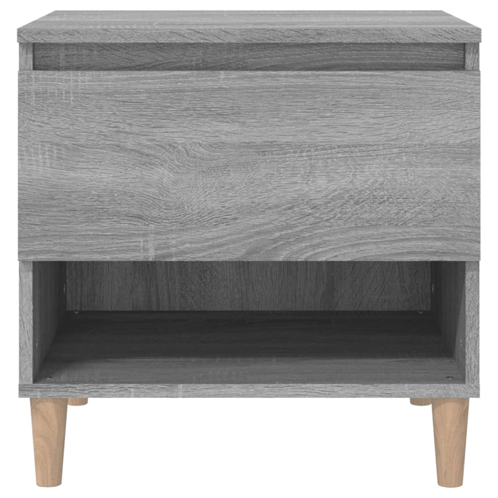 Table de chevet grise Sonoma 50x46x50 cm en bois