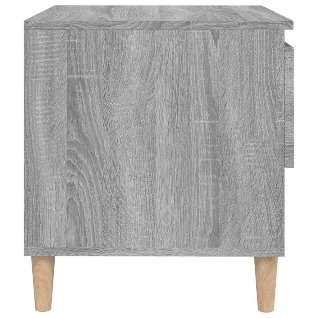 Nachttische 2 Stk. Grau Sonoma 50x46x50 cm Holzwerkstoff