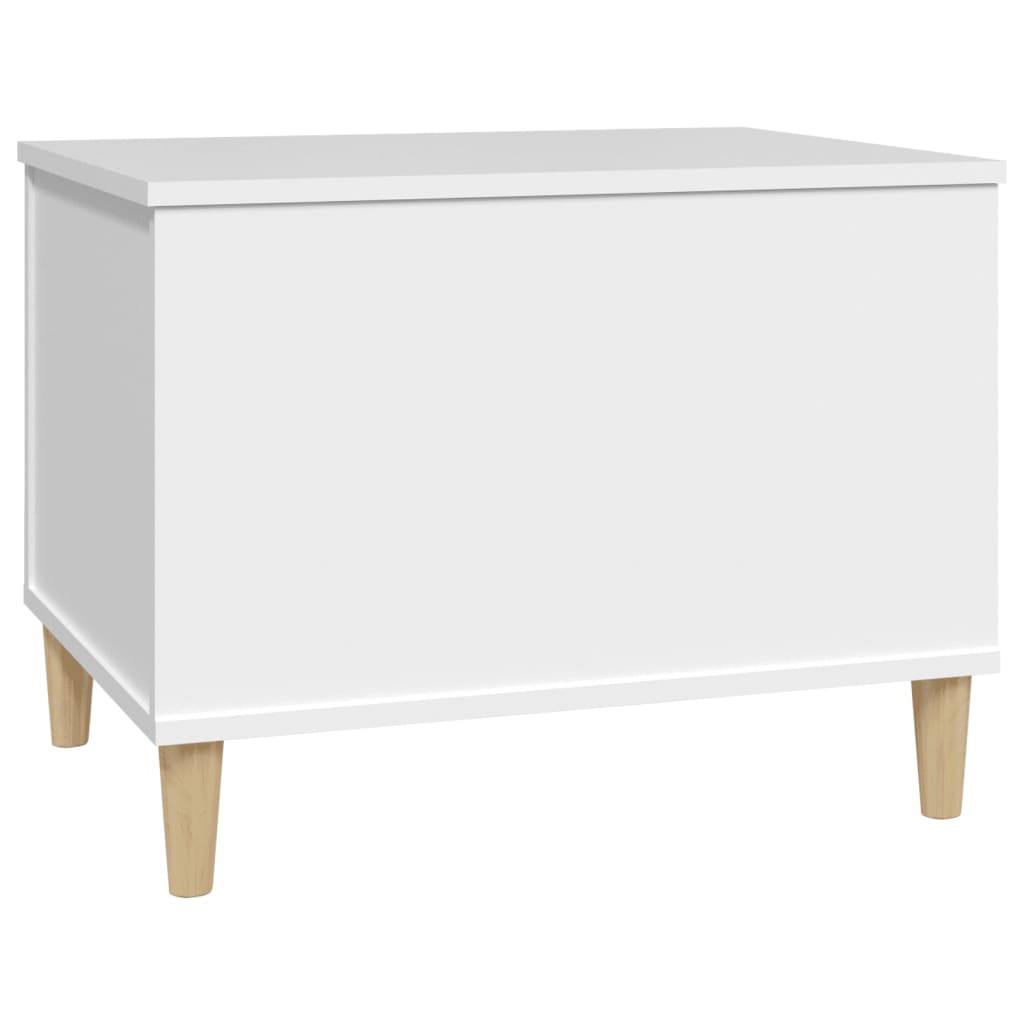 Table basse blanche 60x44,5x45 cm en bois