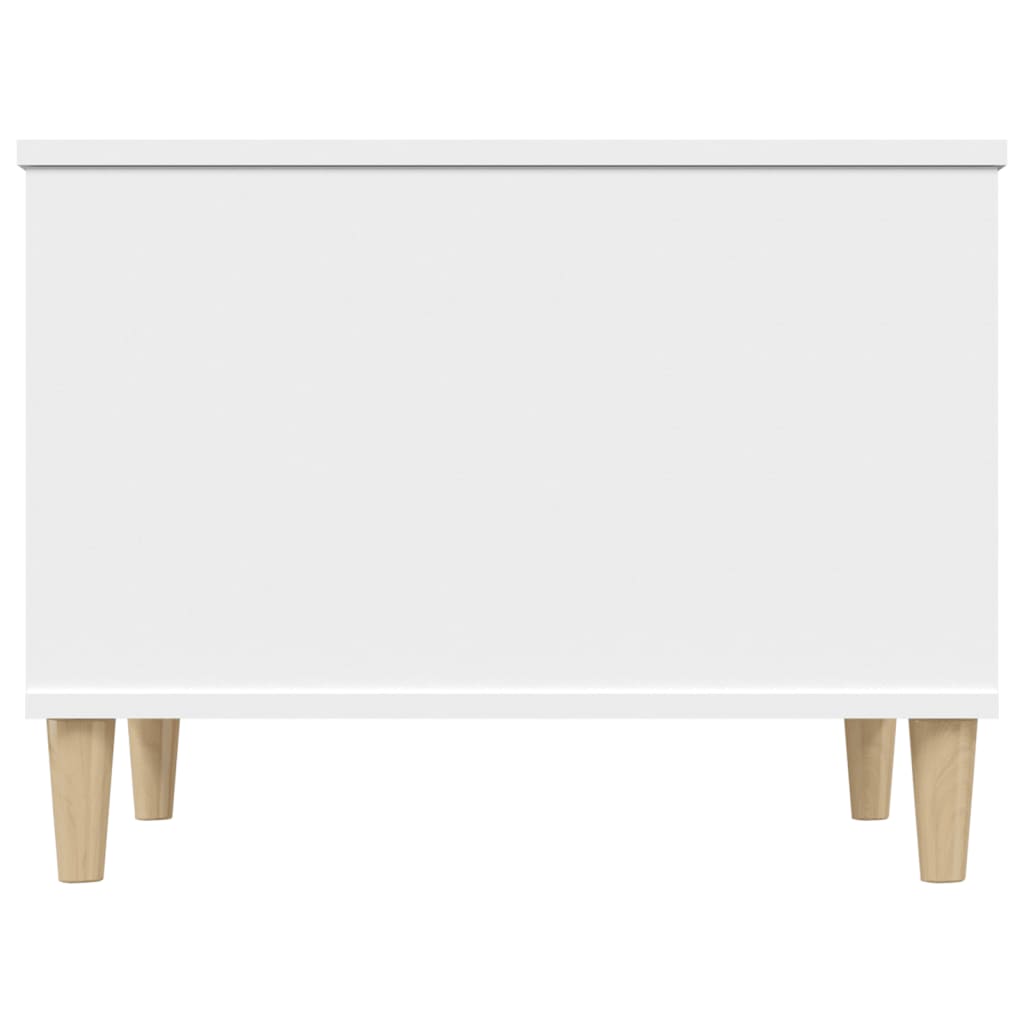 Table basse blanche 60x44,5x45 cm en bois