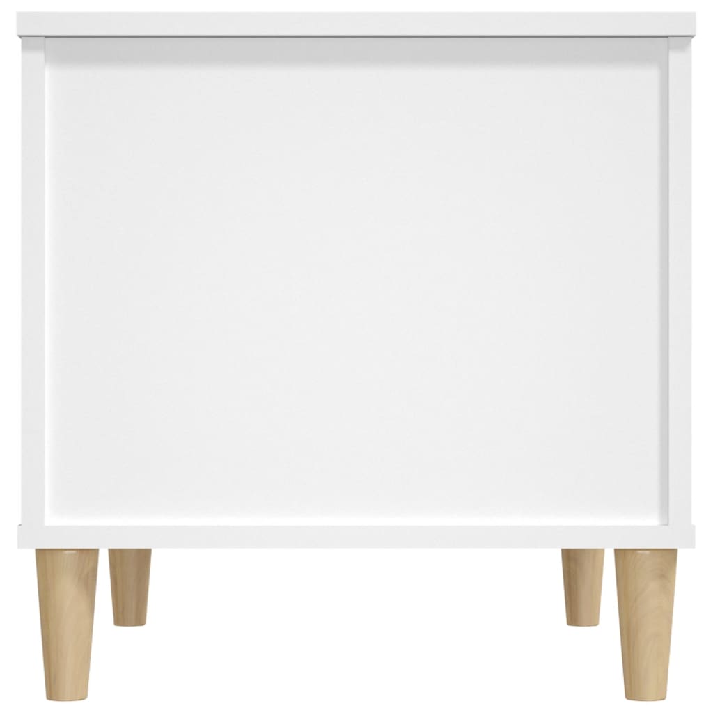 Table basse blanche 60x44,5x45 cm en bois