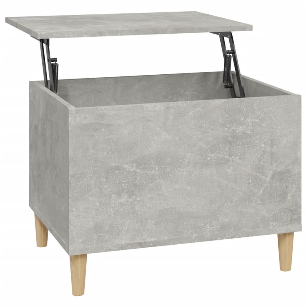 Table basse gris béton 60x44,5x45 cm en bois