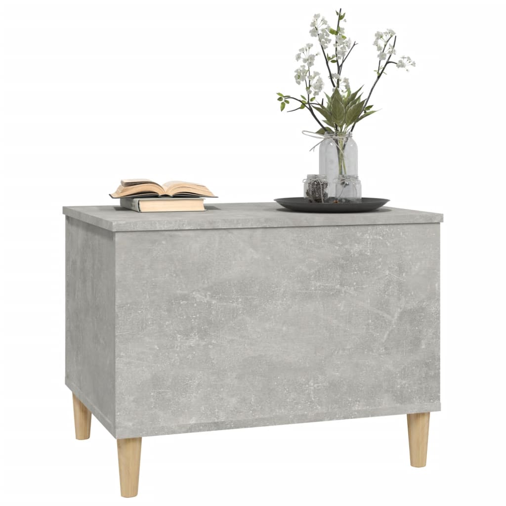 Table basse gris béton 60x44,5x45 cm en bois