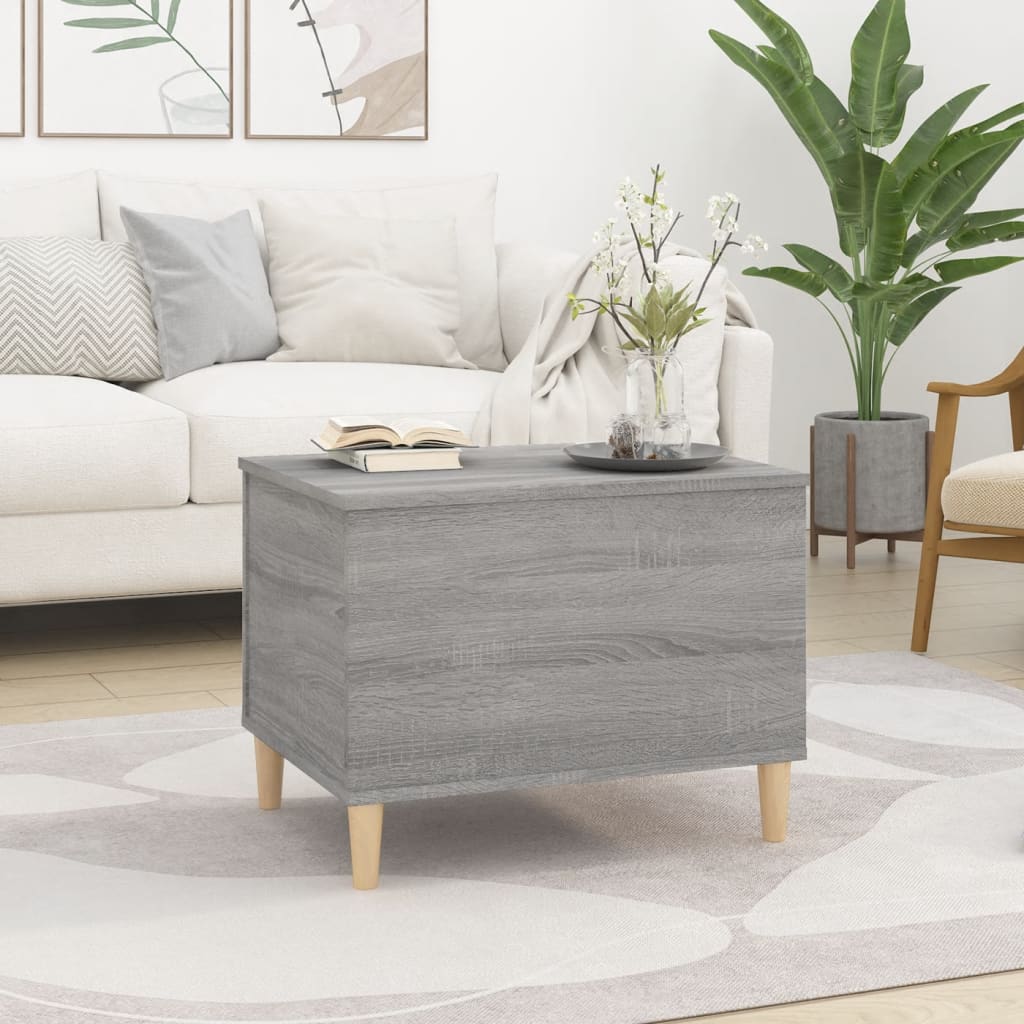 Table basse Sonoma grise 60x44,5x45 cm en bois