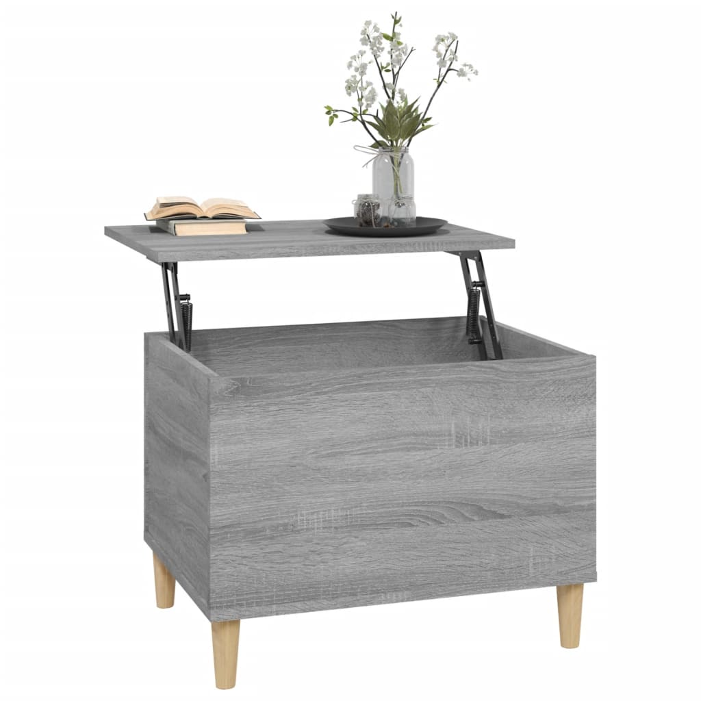 Table basse Sonoma grise 60x44,5x45 cm en bois