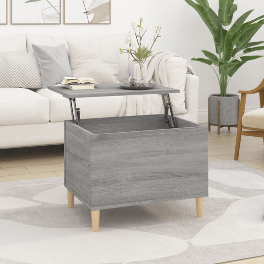 Table basse Sonoma grise 60x44,5x45 cm en bois