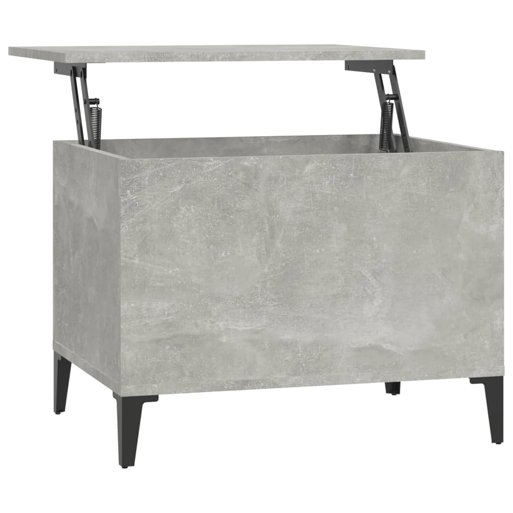 Table basse gris béton 60x44,5x45 cm en bois