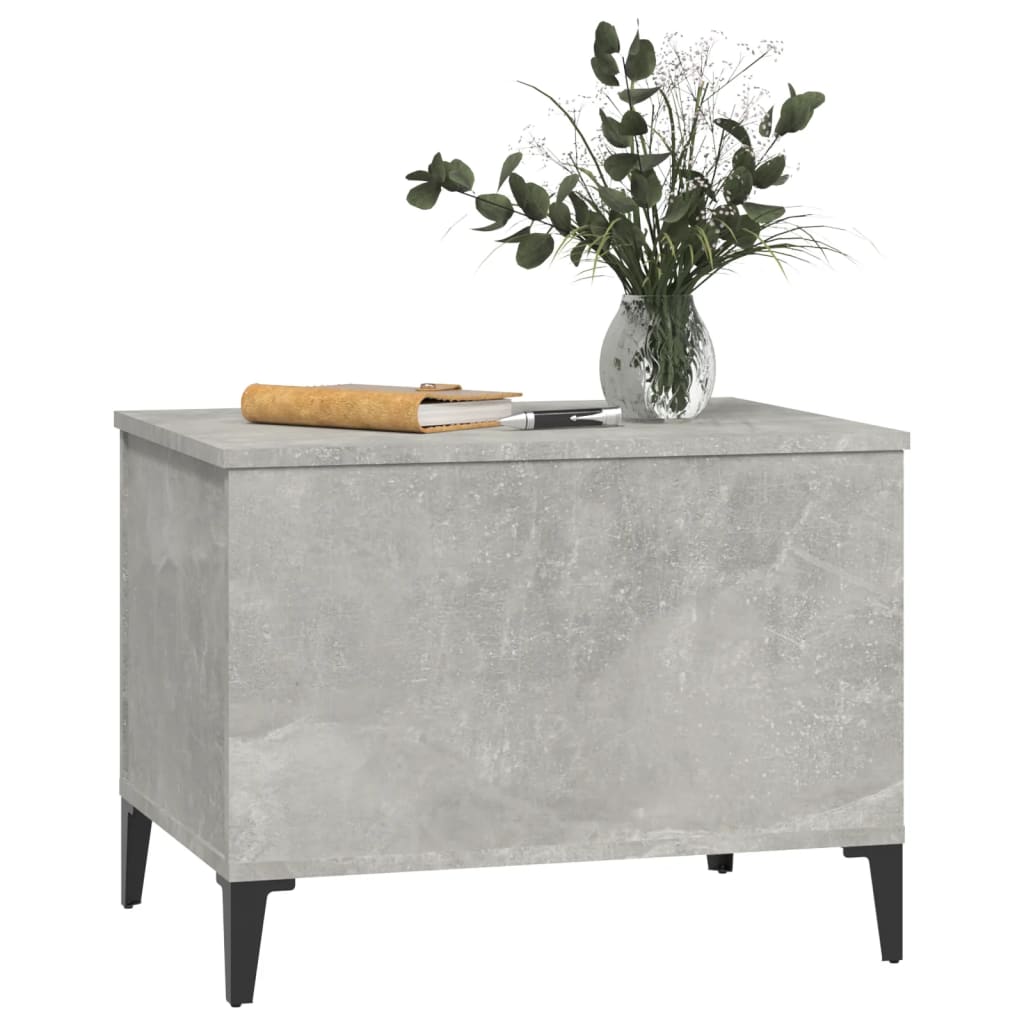 Table basse gris béton 60x44,5x45 cm en bois