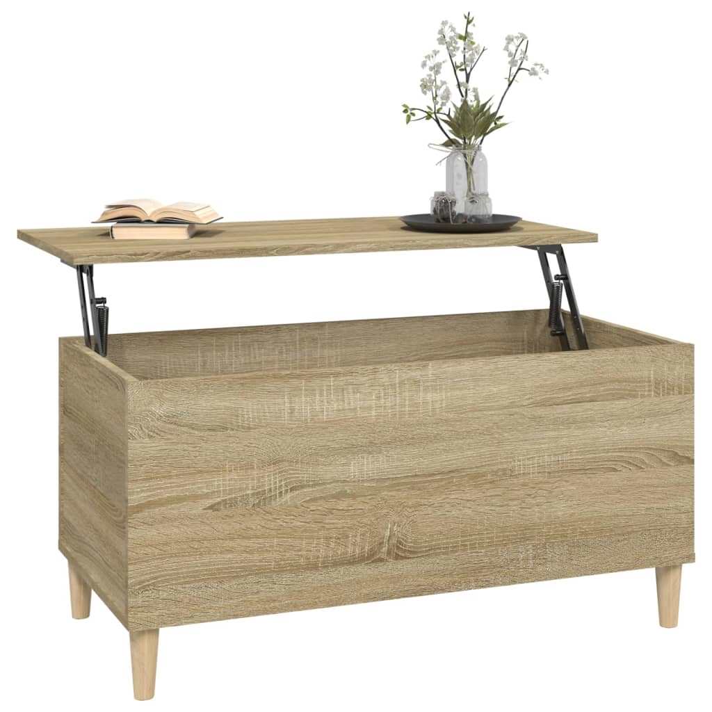 Table basse chêne Sonoma 90x44,5x45 cm en bois