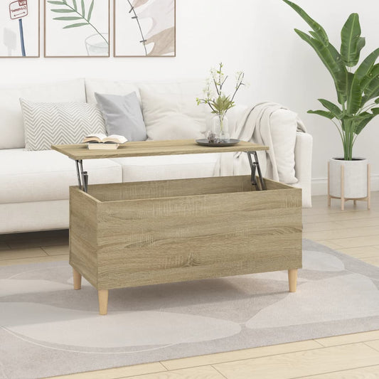 Coffee table Sonoma oak 90x44.5x45 cm wood material