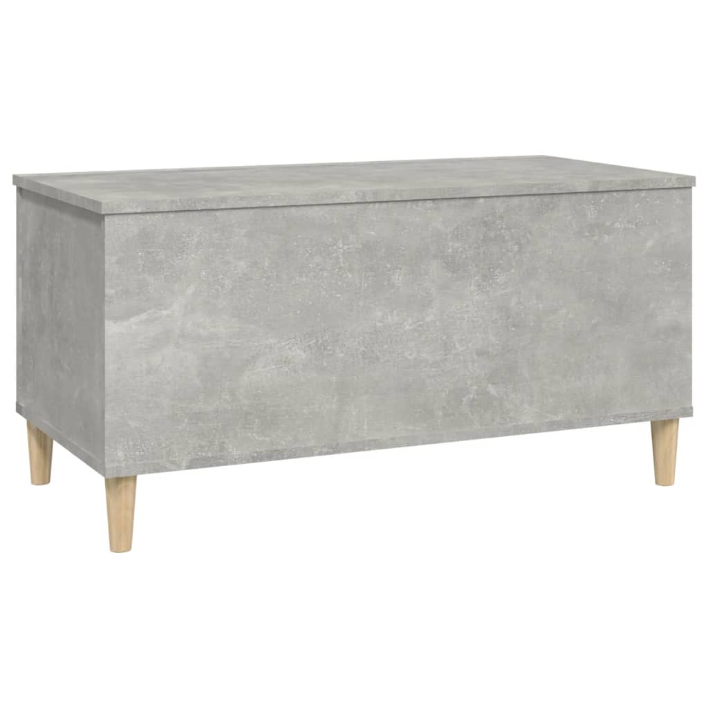 Table basse gris béton 90x44,5x45 cm en bois