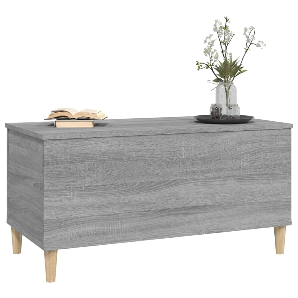 Table basse Sonoma grise 90x44,5x45 cm en bois